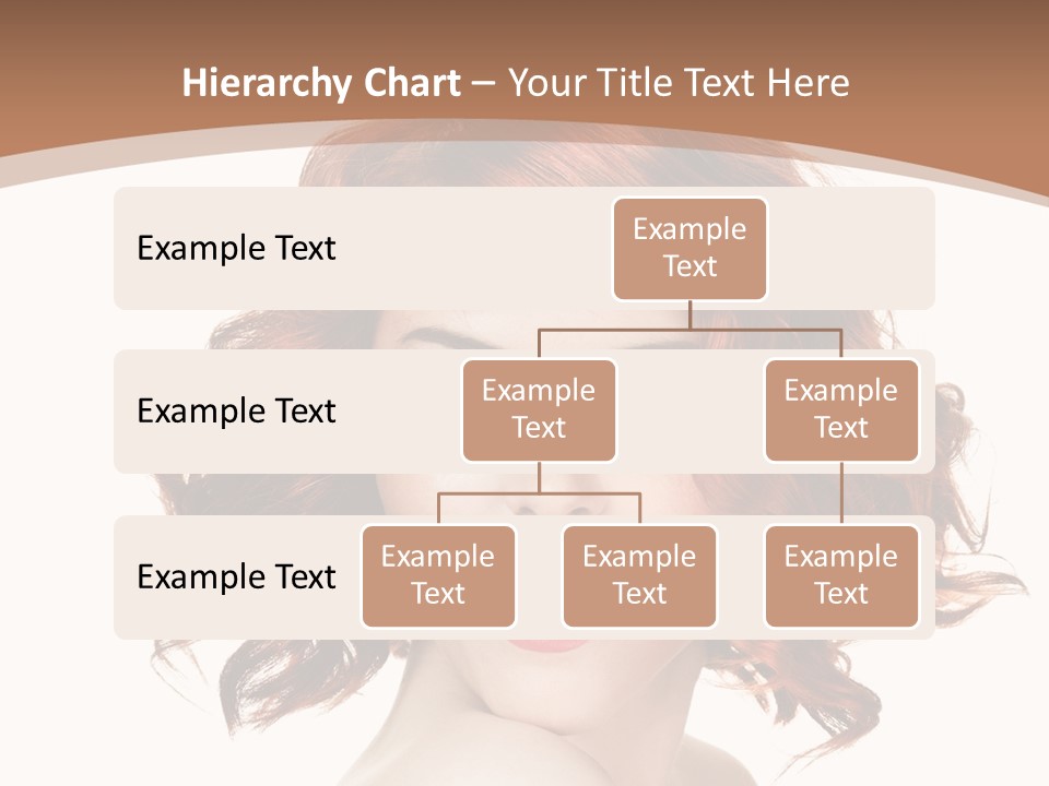 A Woman With Red Hair Is Smiling For The Camera PowerPoint Template
