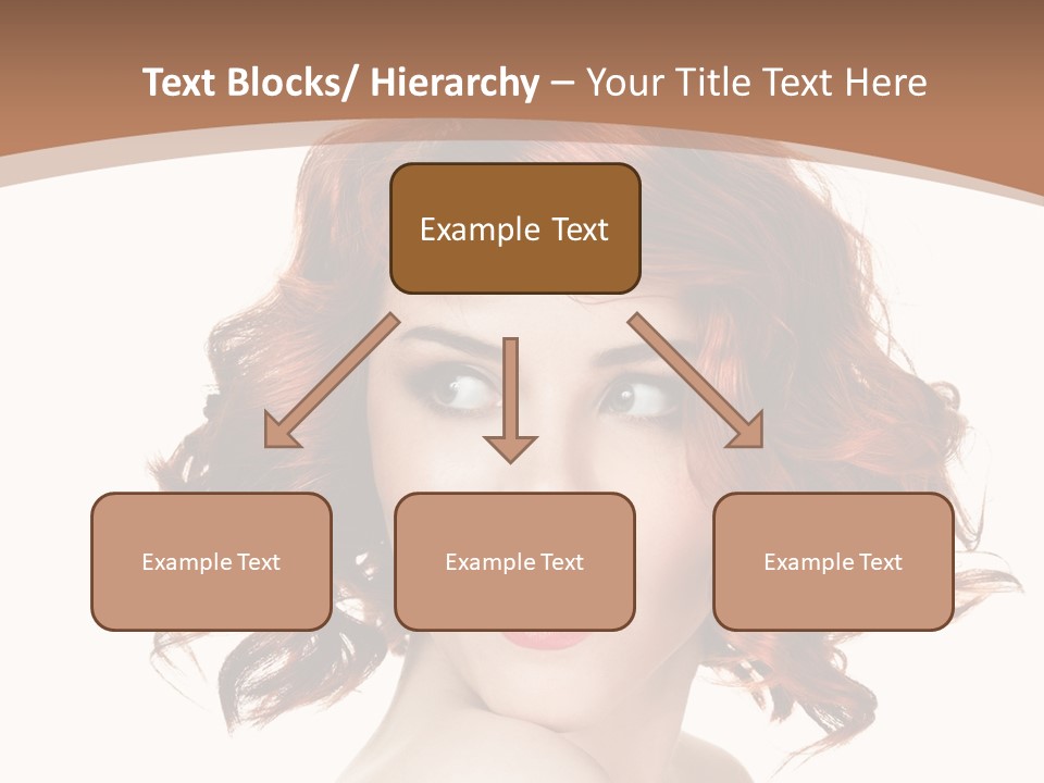 A Woman With Red Hair Is Smiling For The Camera PowerPoint Template