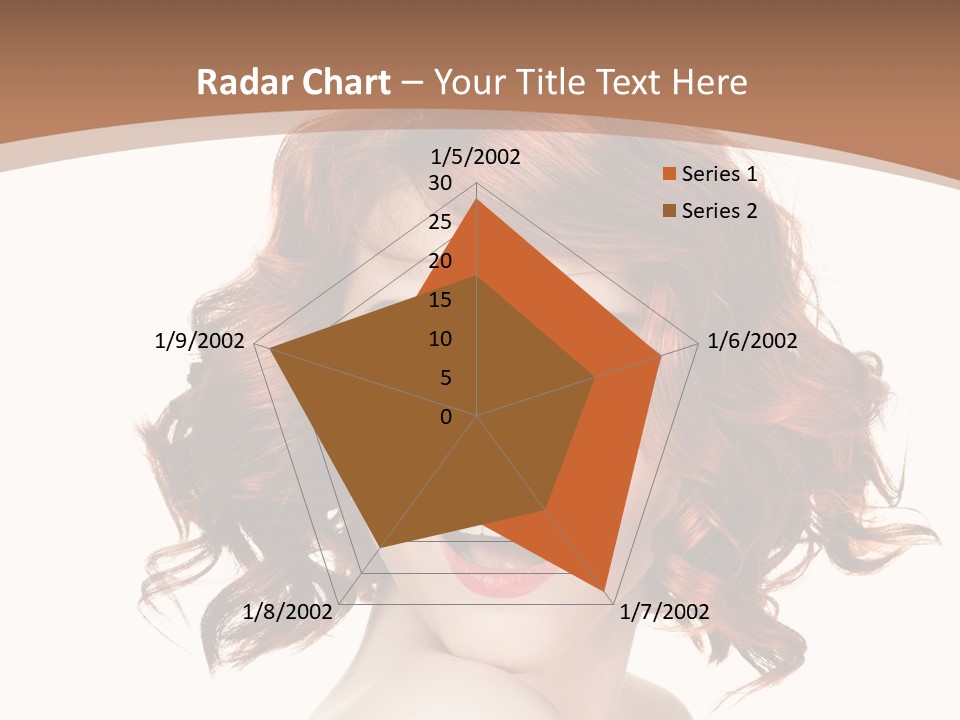 A Woman With Red Hair Is Smiling For The Camera PowerPoint Template