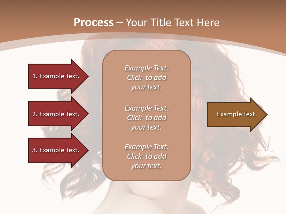 A Woman With Red Hair Is Smiling For The Camera PowerPoint Template