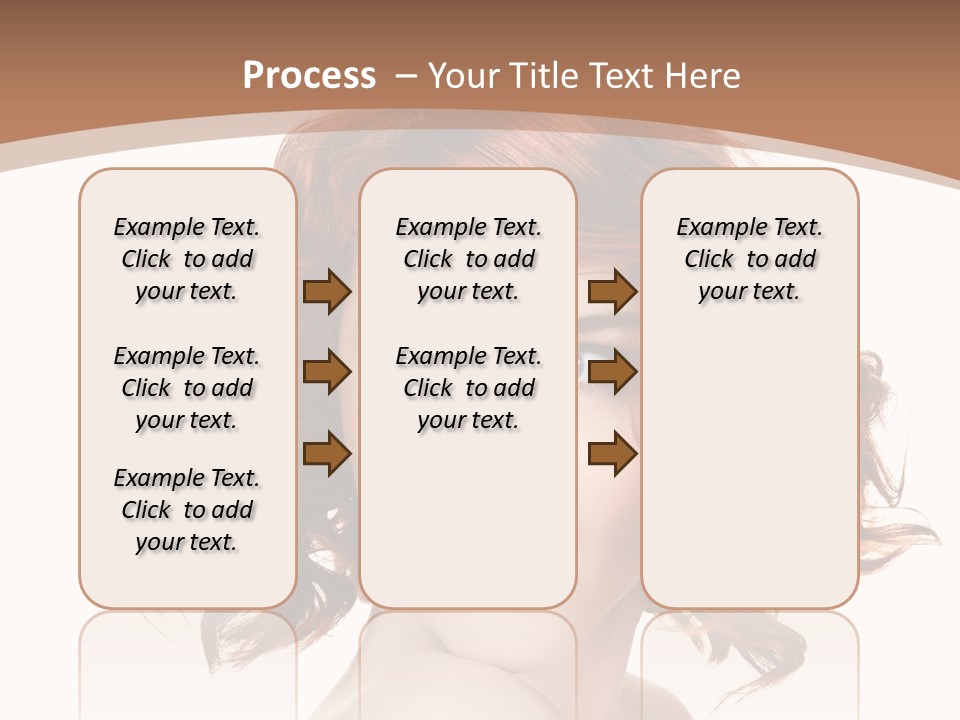 A Woman With Red Hair Is Smiling For The Camera PowerPoint Template