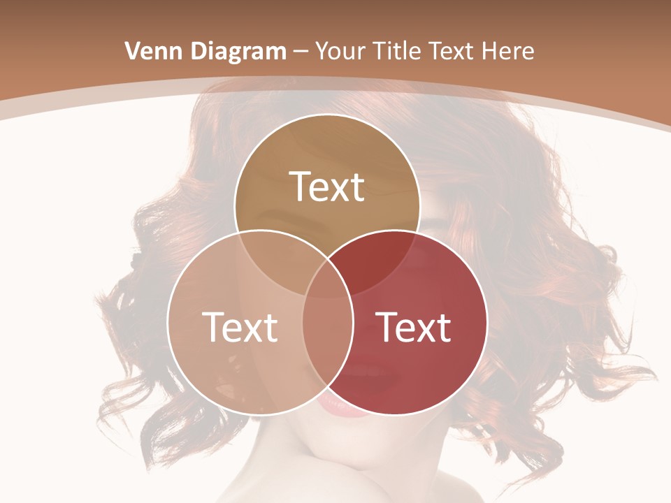 A Woman With Red Hair Is Smiling For The Camera PowerPoint Template