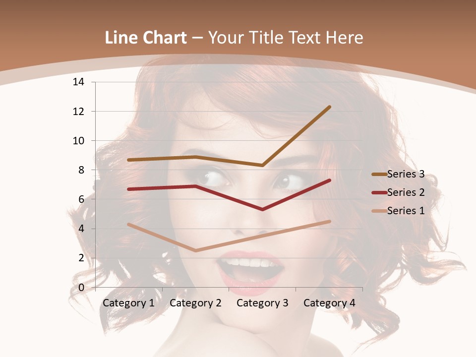A Woman With Red Hair Is Smiling For The Camera PowerPoint Template