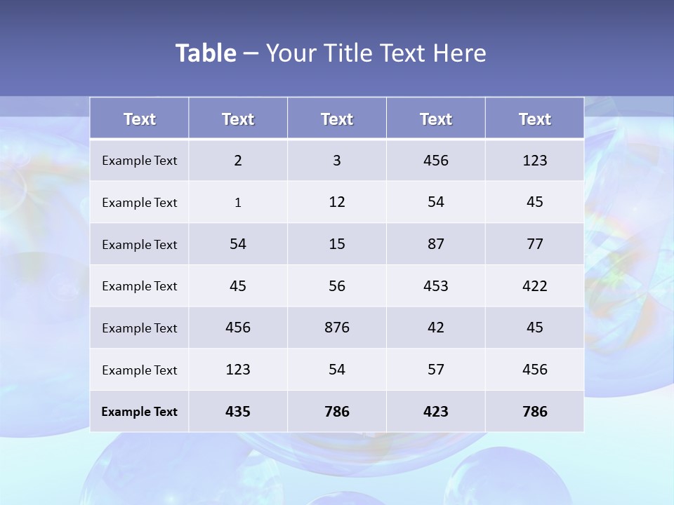 A House Surrounded By Bubbles With A Blue Sky In The Background PowerPoint Template