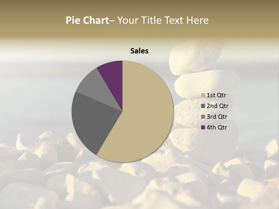 A Pile Of Rocks Sitting On Top Of A Beach PowerPoint Template