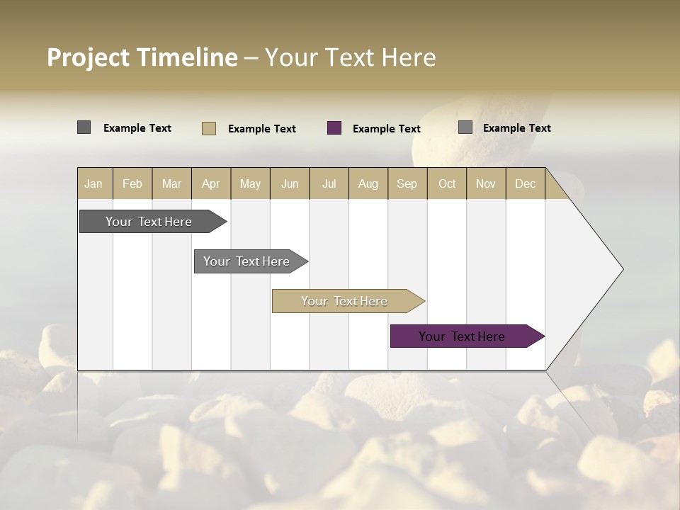 A Pile Of Rocks Sitting On Top Of A Beach PowerPoint Template