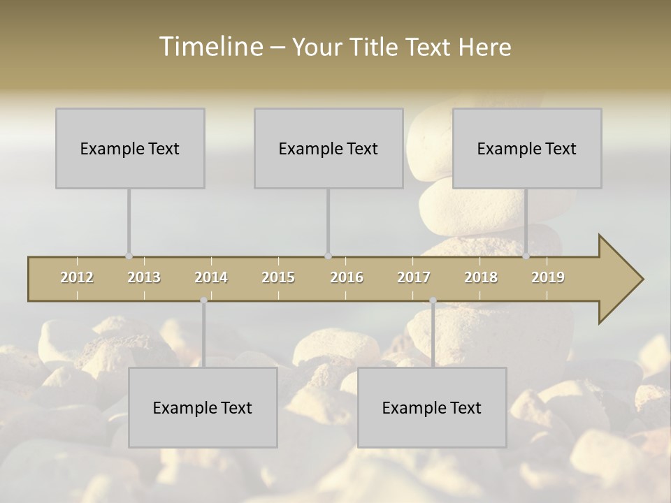 A Pile Of Rocks Sitting On Top Of A Beach PowerPoint Template