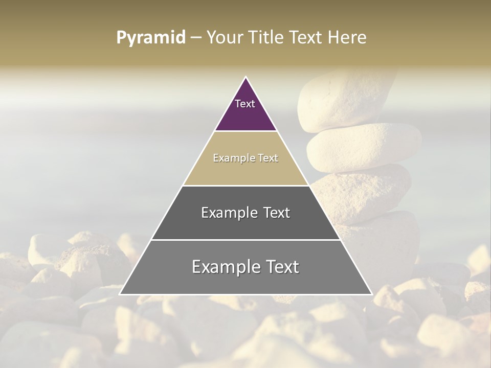 A Pile Of Rocks Sitting On Top Of A Beach PowerPoint Template