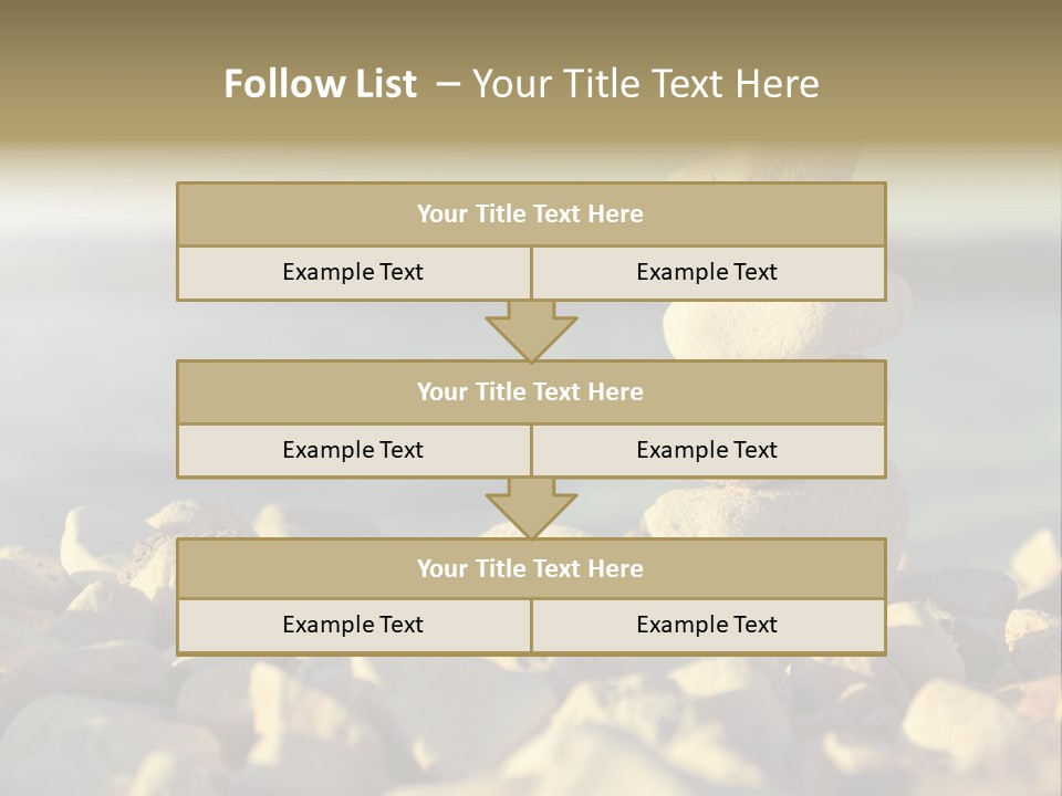 A Pile Of Rocks Sitting On Top Of A Beach PowerPoint Template