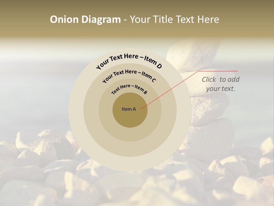 A Pile Of Rocks Sitting On Top Of A Beach PowerPoint Template