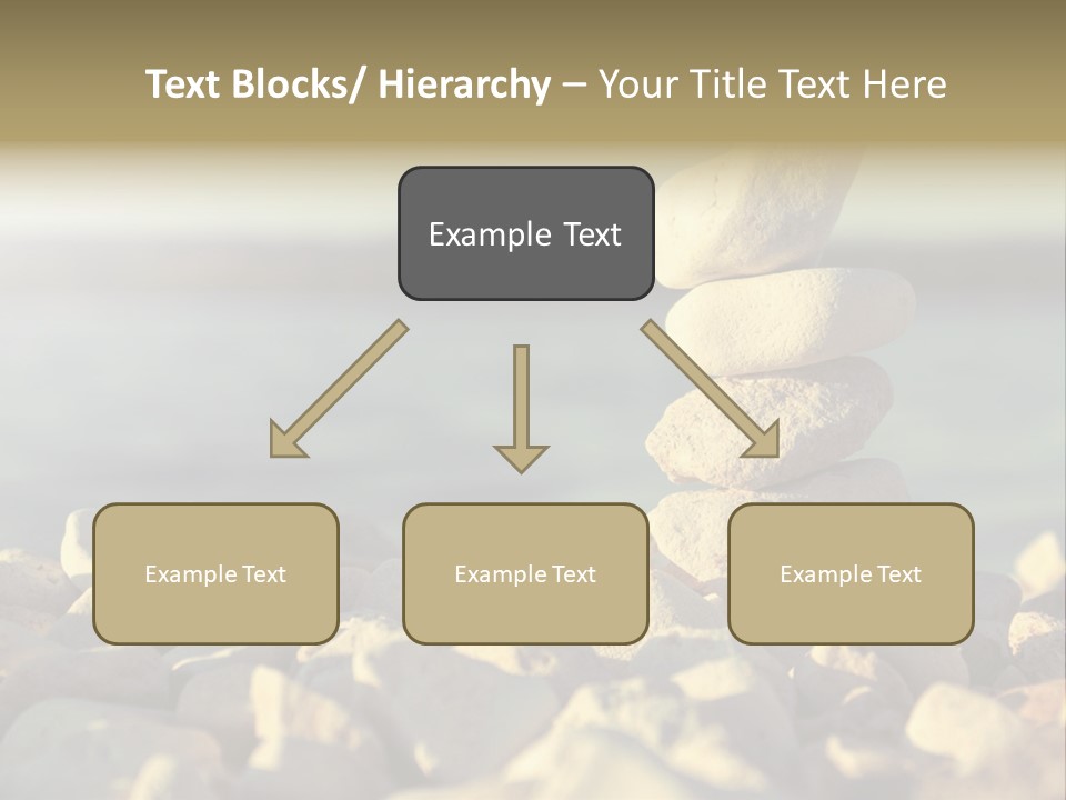 A Pile Of Rocks Sitting On Top Of A Beach PowerPoint Template
