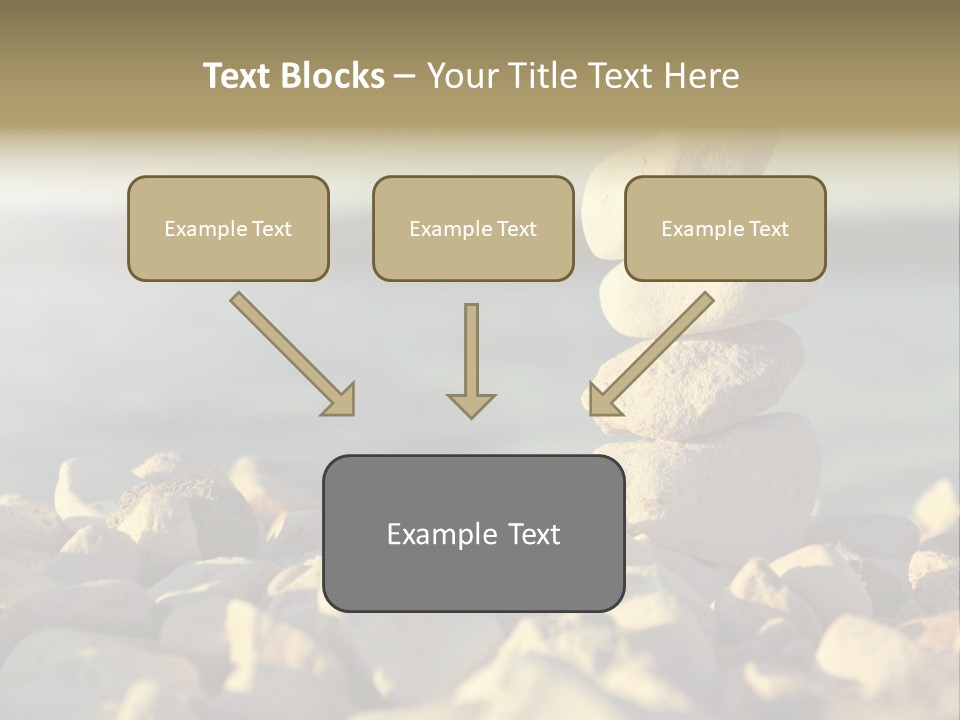 A Pile Of Rocks Sitting On Top Of A Beach PowerPoint Template