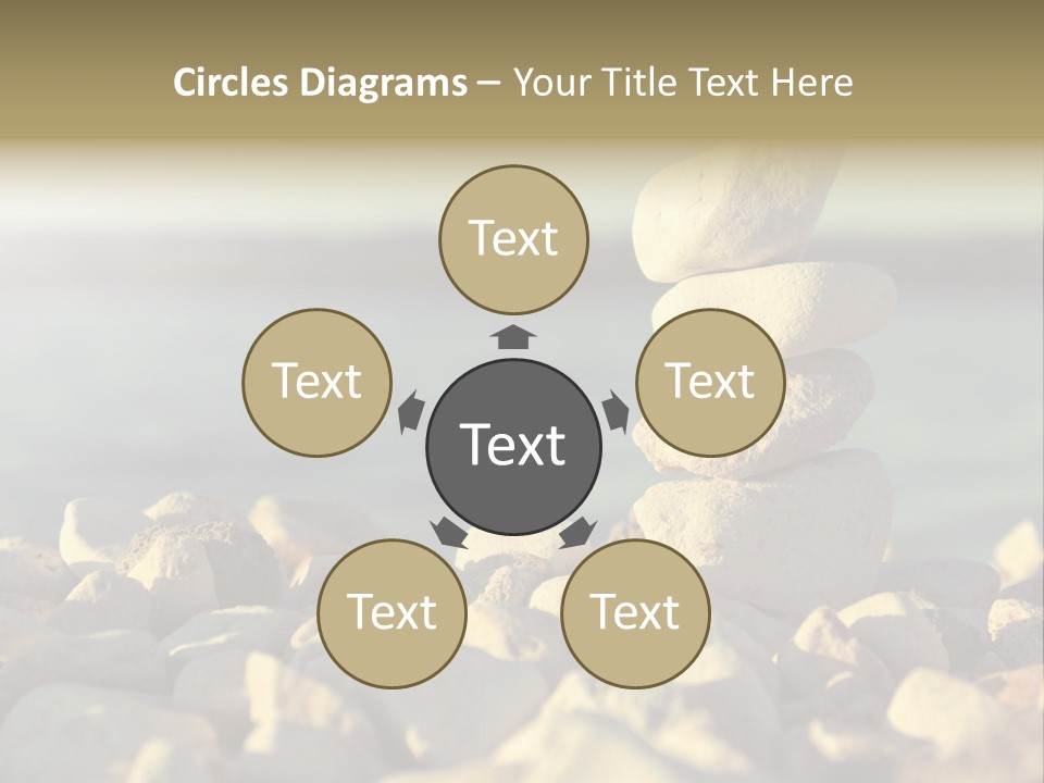 A Pile Of Rocks Sitting On Top Of A Beach PowerPoint Template