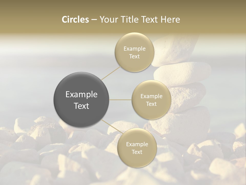 A Pile Of Rocks Sitting On Top Of A Beach PowerPoint Template