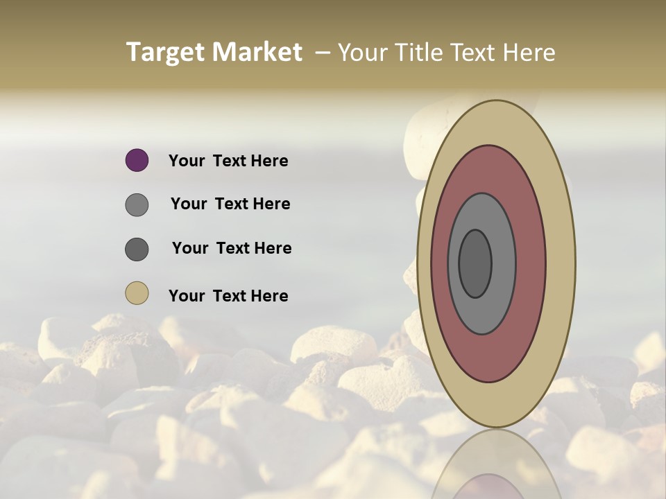 A Pile Of Rocks Sitting On Top Of A Beach PowerPoint Template