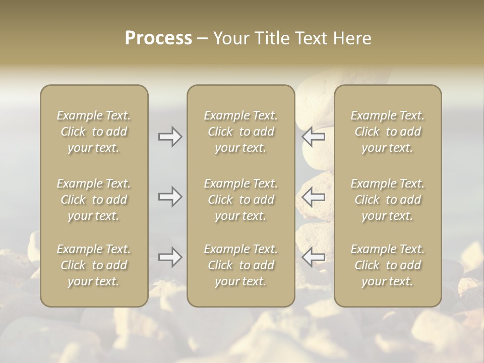A Pile Of Rocks Sitting On Top Of A Beach PowerPoint Template