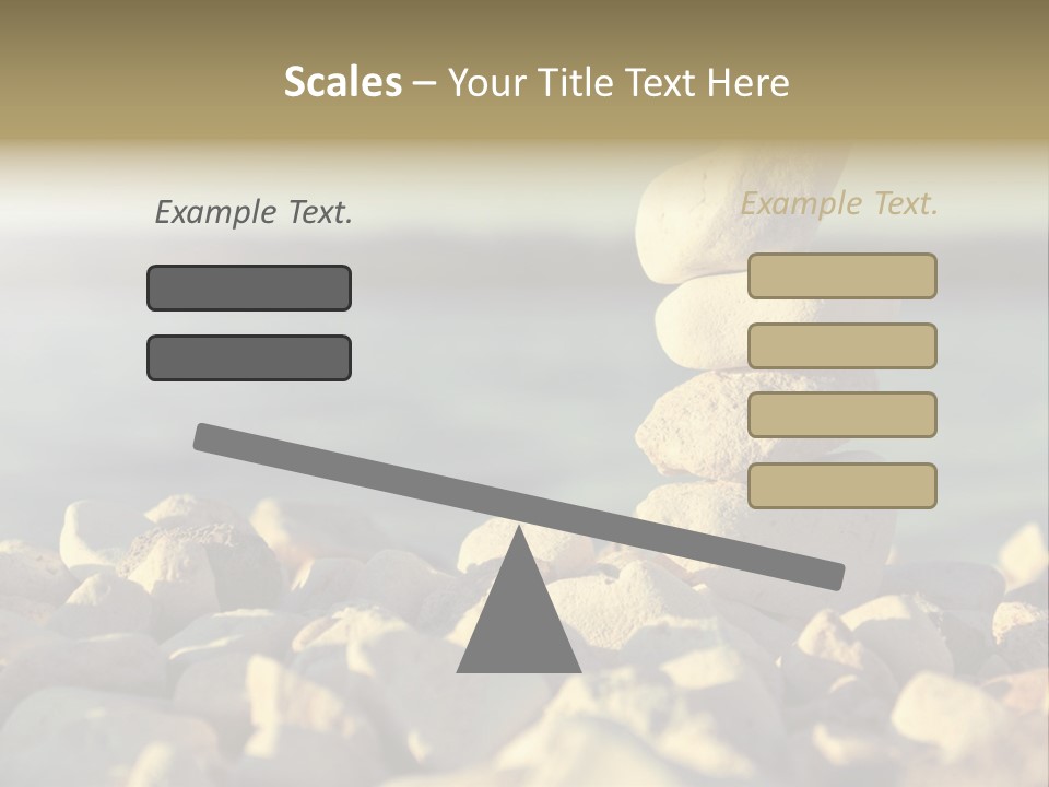 A Pile Of Rocks Sitting On Top Of A Beach PowerPoint Template