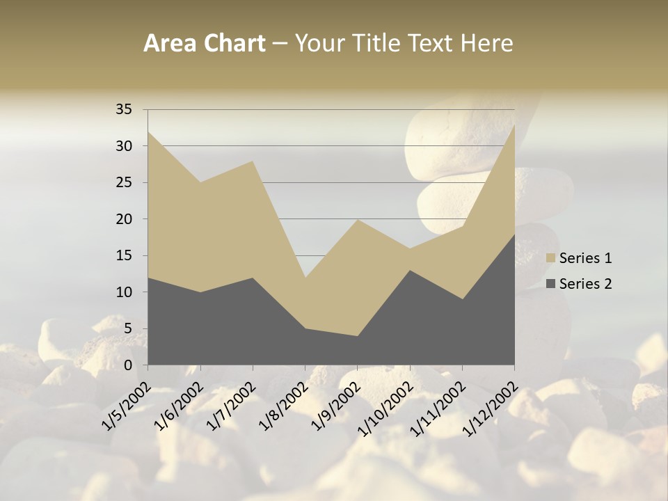 A Pile Of Rocks Sitting On Top Of A Beach PowerPoint Template