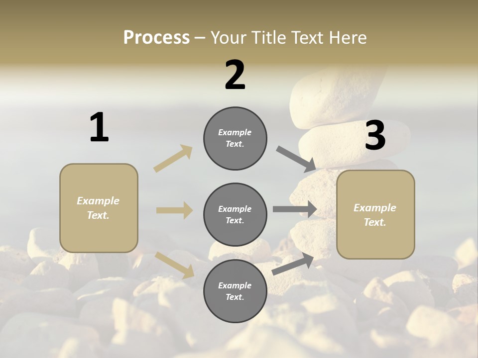 A Pile Of Rocks Sitting On Top Of A Beach PowerPoint Template