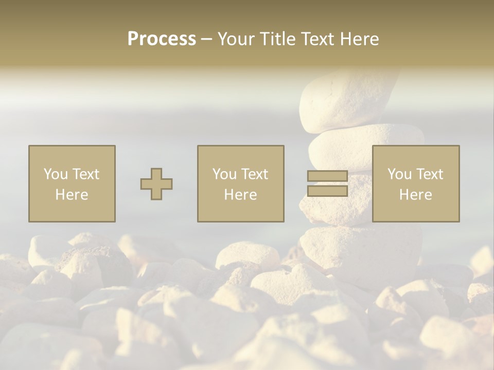 A Pile Of Rocks Sitting On Top Of A Beach PowerPoint Template