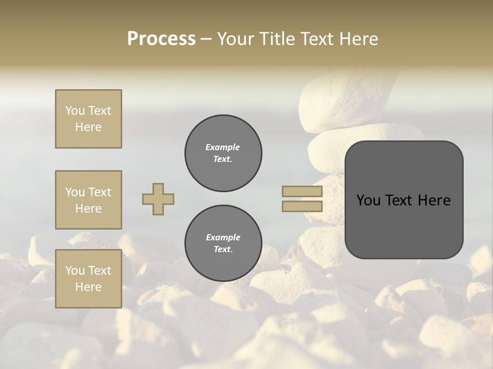 A Pile Of Rocks Sitting On Top Of A Beach PowerPoint Template