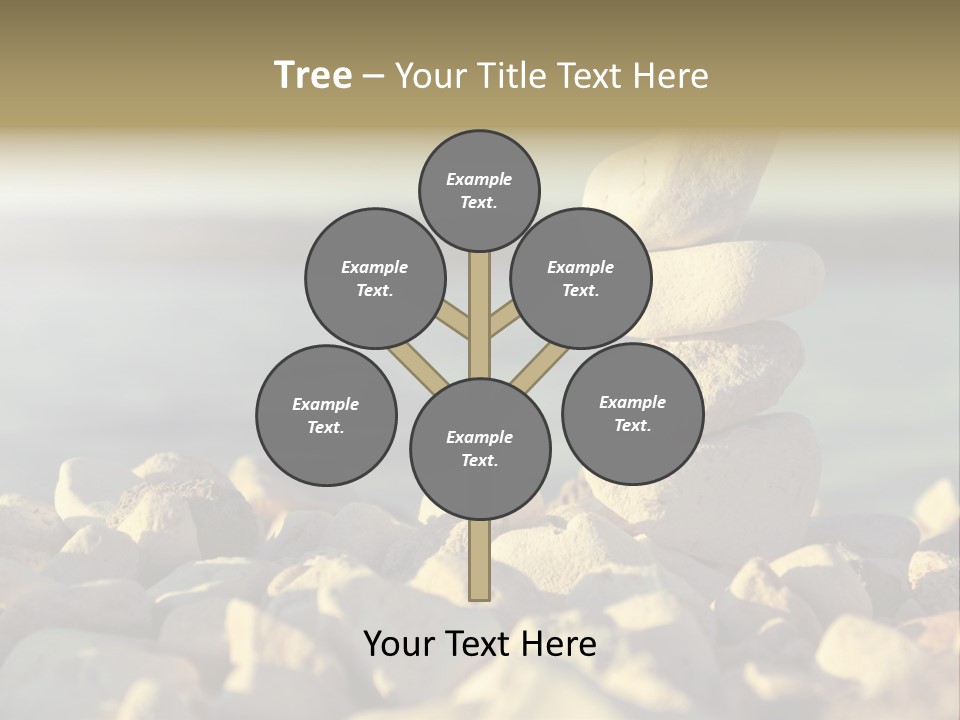 A Pile Of Rocks Sitting On Top Of A Beach PowerPoint Template