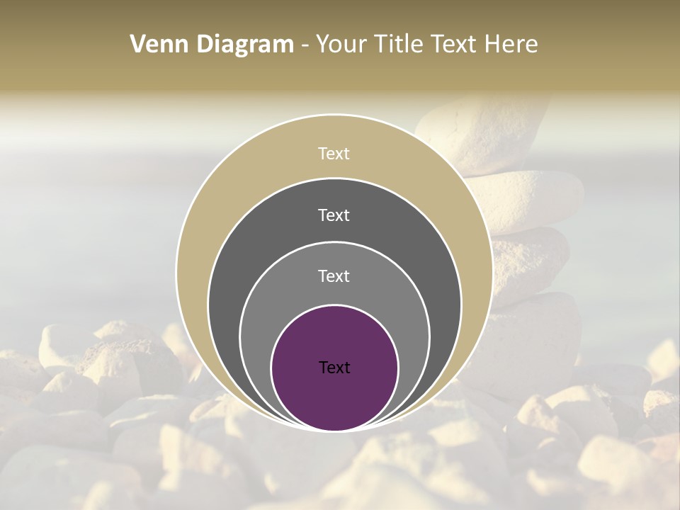 A Pile Of Rocks Sitting On Top Of A Beach PowerPoint Template