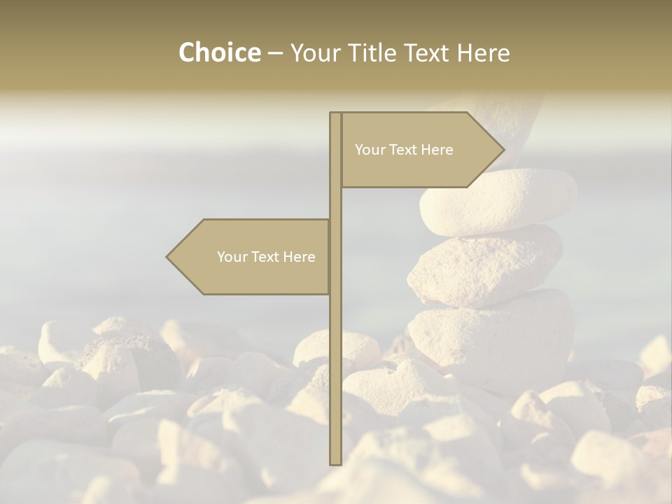 A Pile Of Rocks Sitting On Top Of A Beach PowerPoint Template