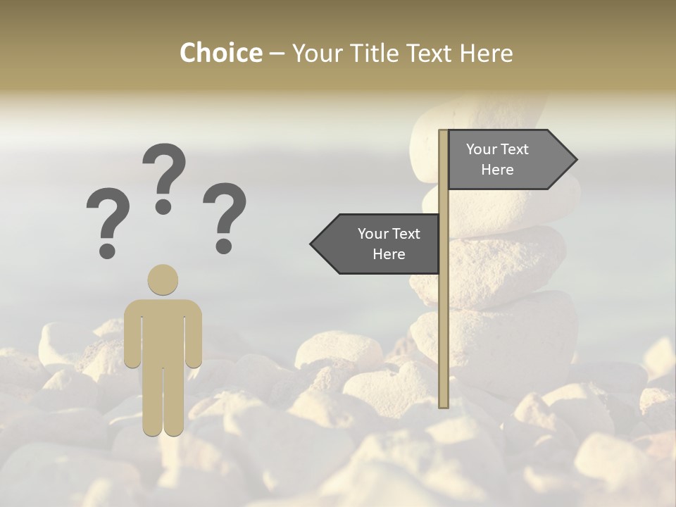 A Pile Of Rocks Sitting On Top Of A Beach PowerPoint Template