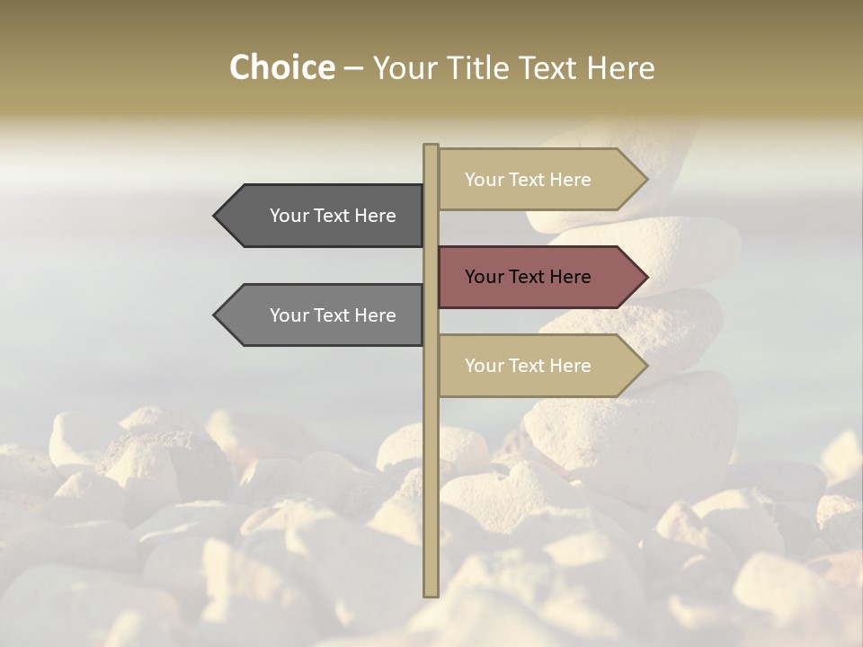A Pile Of Rocks Sitting On Top Of A Beach PowerPoint Template