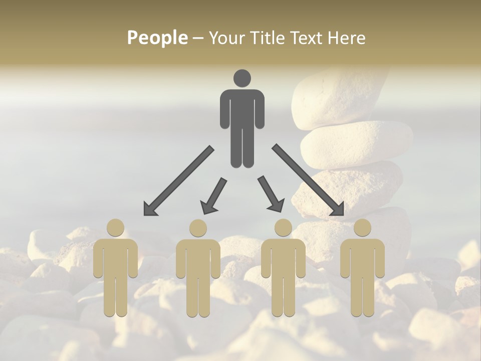 A Pile Of Rocks Sitting On Top Of A Beach PowerPoint Template