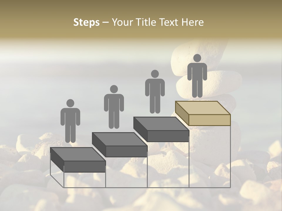 A Pile Of Rocks Sitting On Top Of A Beach PowerPoint Template