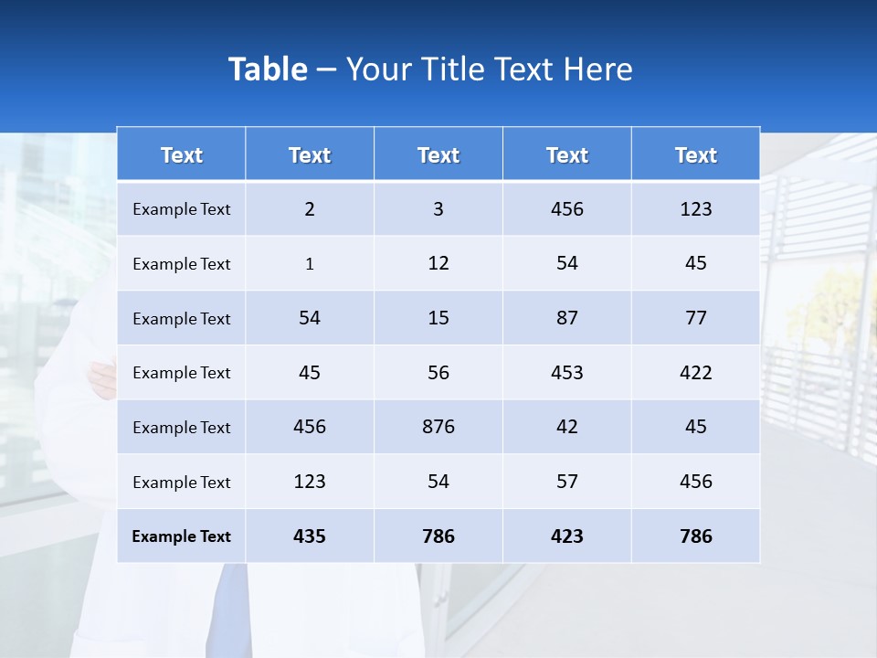 A Woman Doctor Standing In Front Of A Building PowerPoint Template
