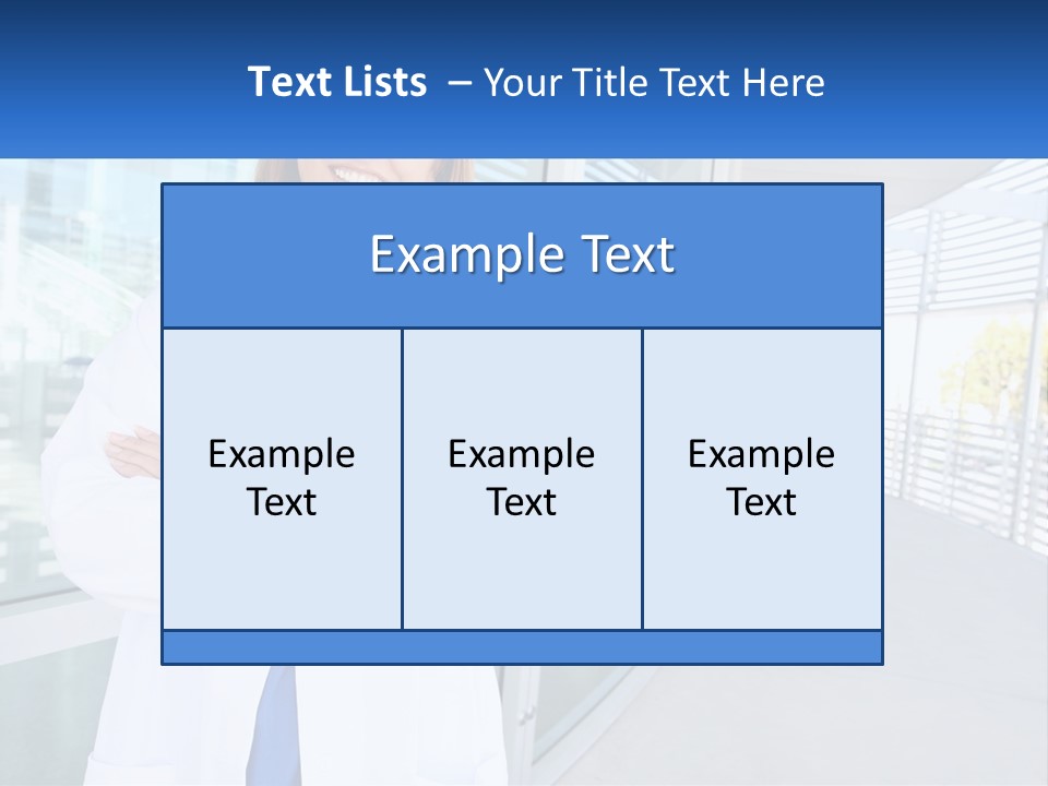 A Woman Doctor Standing In Front Of A Building PowerPoint Template