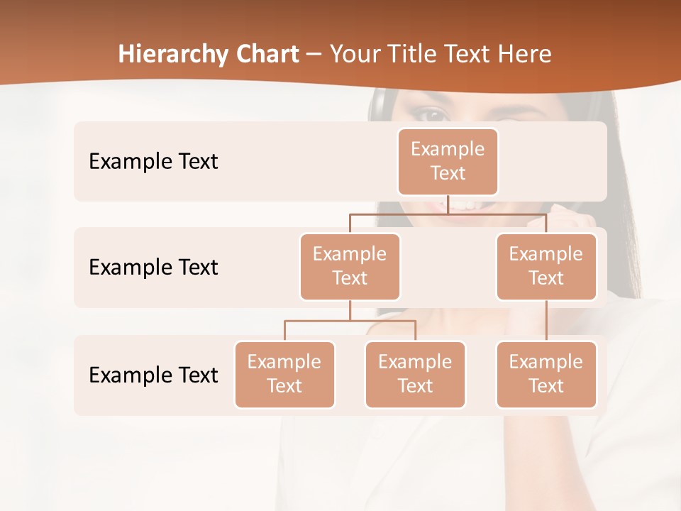 A Woman With A Headset Is Smiling For The Camera PowerPoint Template