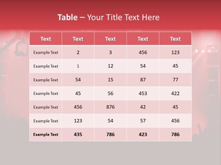 A Red Stage With Spotlights And A Crowd Of People PowerPoint Template