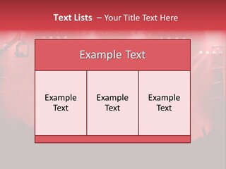 A Red Stage With Spotlights And A Crowd Of People PowerPoint Template