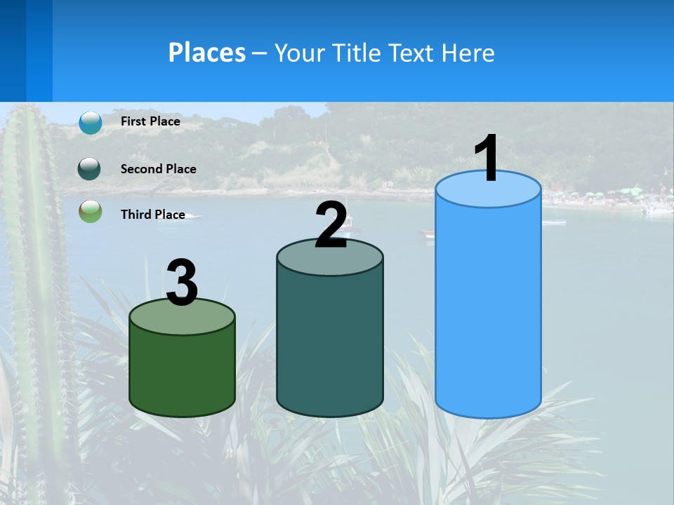 A Large Body Of Water With Boats In It PowerPoint Template