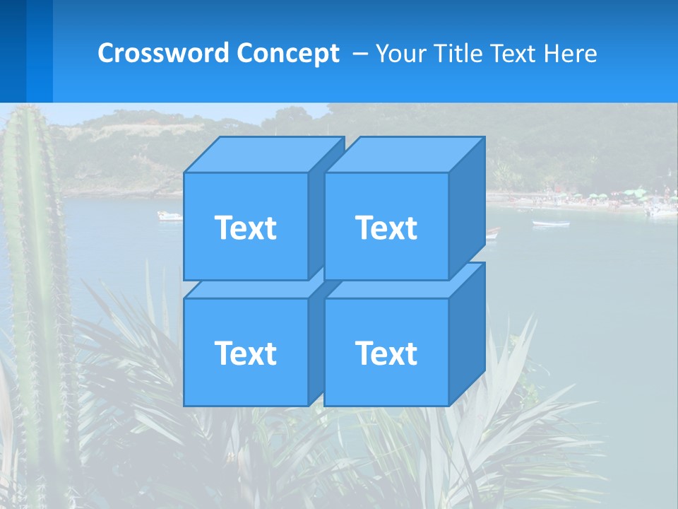 A Large Body Of Water With Boats In It PowerPoint Template