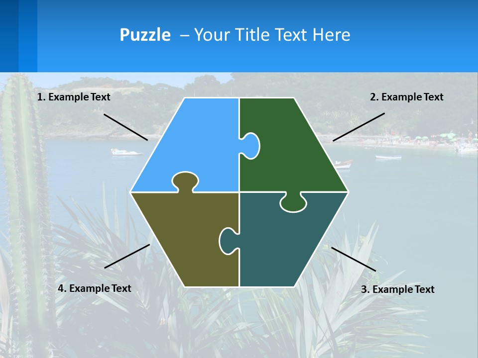 A Large Body Of Water With Boats In It PowerPoint Template