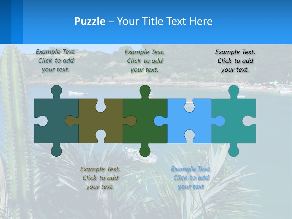 A Large Body Of Water With Boats In It PowerPoint Template