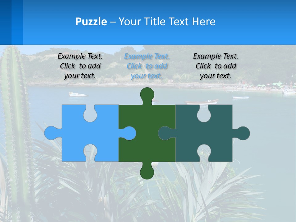 A Large Body Of Water With Boats In It PowerPoint Template