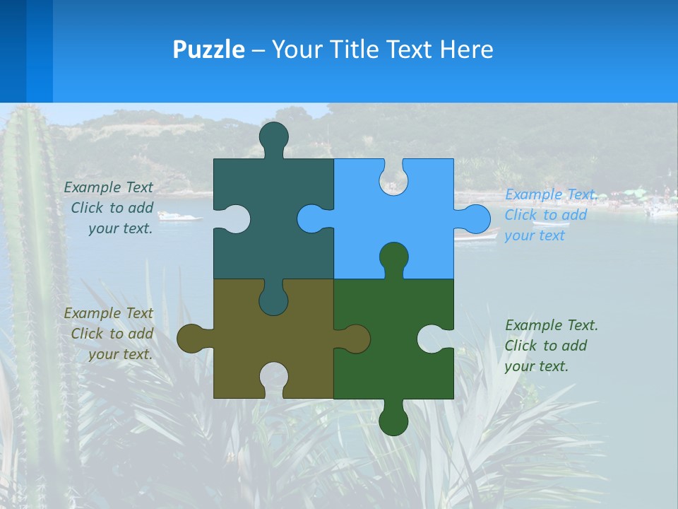 A Large Body Of Water With Boats In It PowerPoint Template