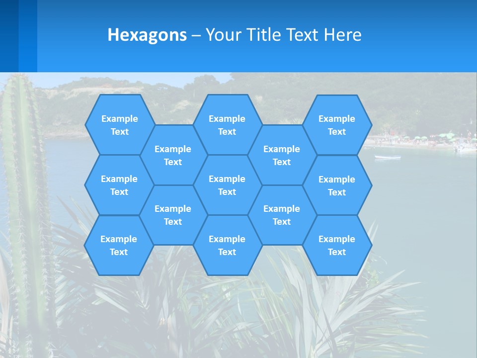 A Large Body Of Water With Boats In It PowerPoint Template