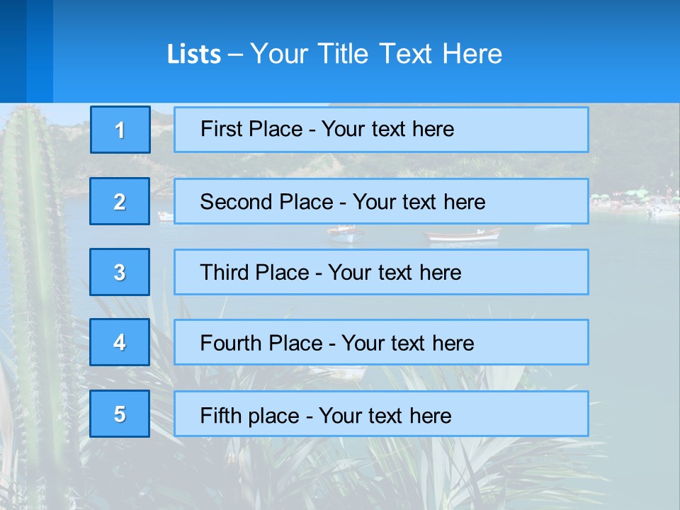 A Large Body Of Water With Boats In It PowerPoint Template