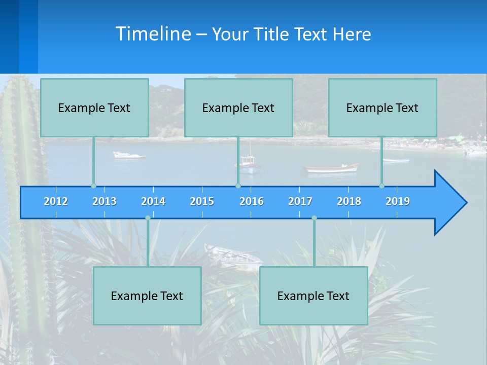 A Large Body Of Water With Boats In It PowerPoint Template