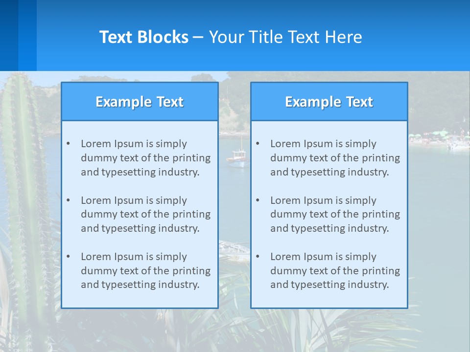 A Large Body Of Water With Boats In It PowerPoint Template