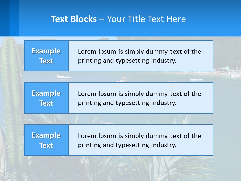 A Large Body Of Water With Boats In It PowerPoint Template