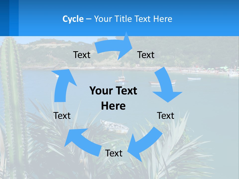A Large Body Of Water With Boats In It PowerPoint Template