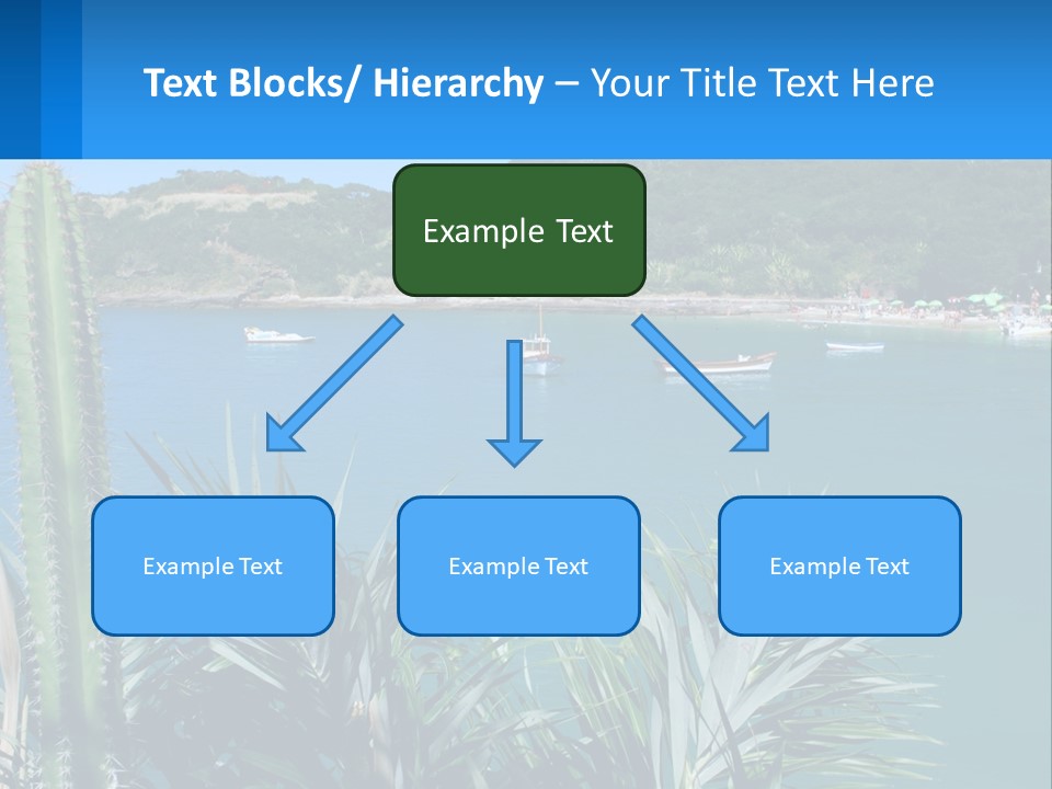 A Large Body Of Water With Boats In It PowerPoint Template
